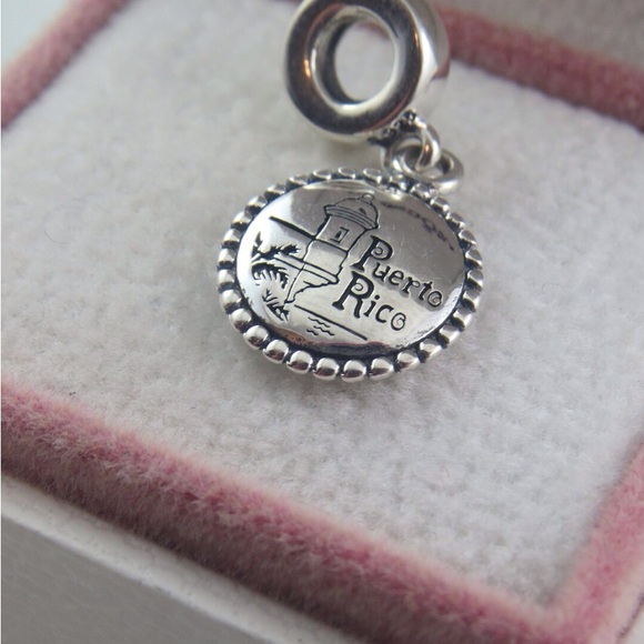 Pandora Puerto Rico Charm USA Charm US Charm Travel Charm S925 Ale (T4) - Picture 2 of 4